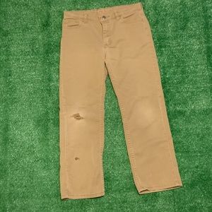 Khaki wrangler size 14 used wear and tear